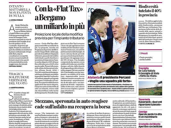 Siamo anche su L'Eco di Bergamo!!!